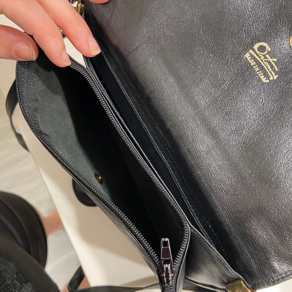 Genuine Leather Antonio Melani Vintage Black Crossbody Bag 🔥(Made in Italy) - Picture 7 of 7